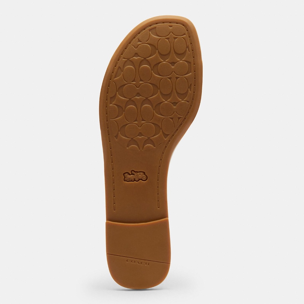 New Coach Chalk White Slide Sandal - Picture 2 of 6